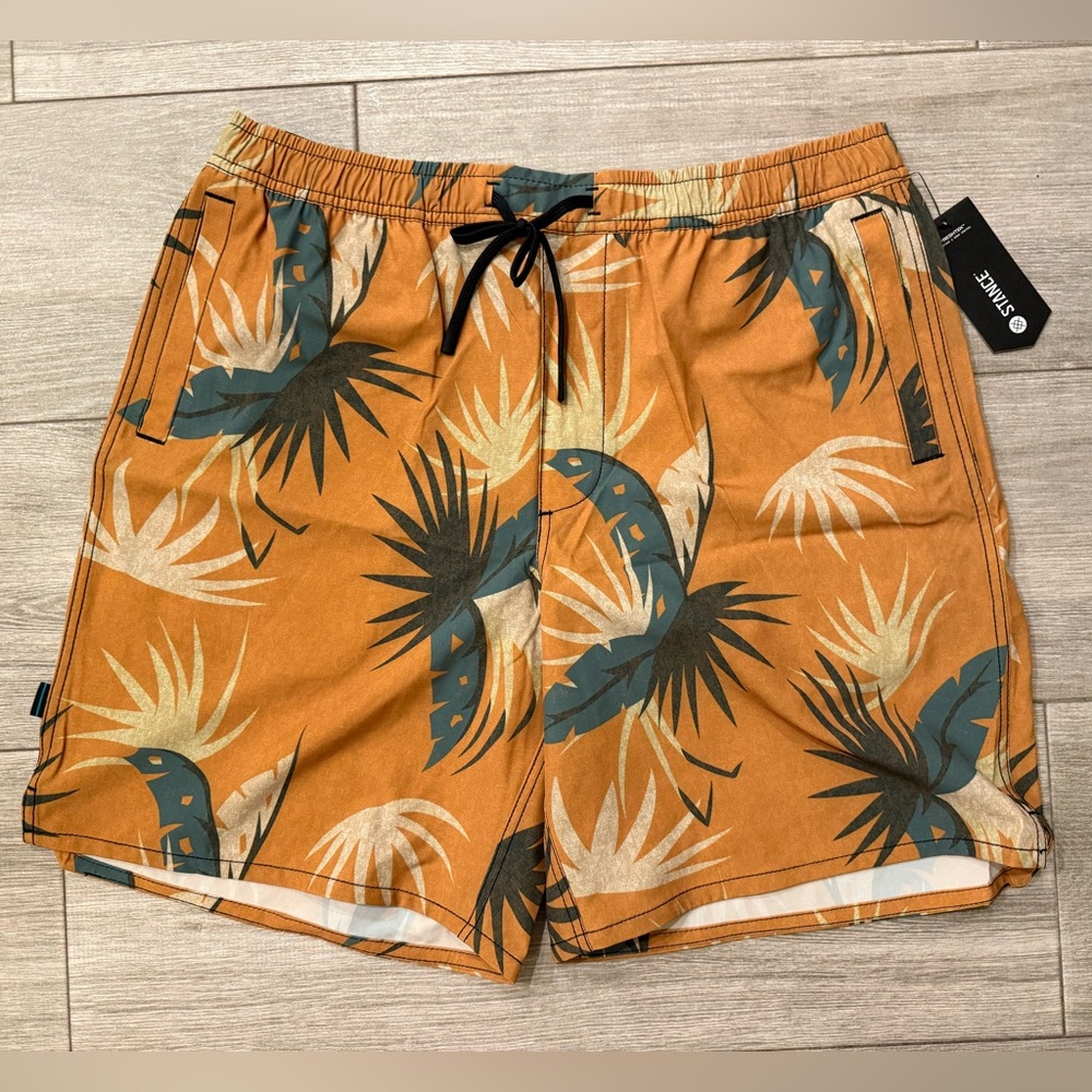 Stance Complex 2.0 Hybrid Short 7" Inseam GoldFade Size L Large New with Tags